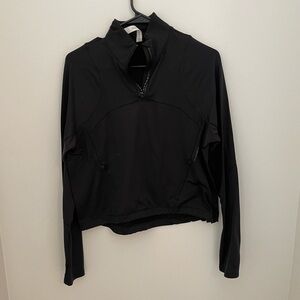 Lululemon Quarter 1/4 Zip Tech Fleece Hiking Pullover Sz 6 Black Women’s